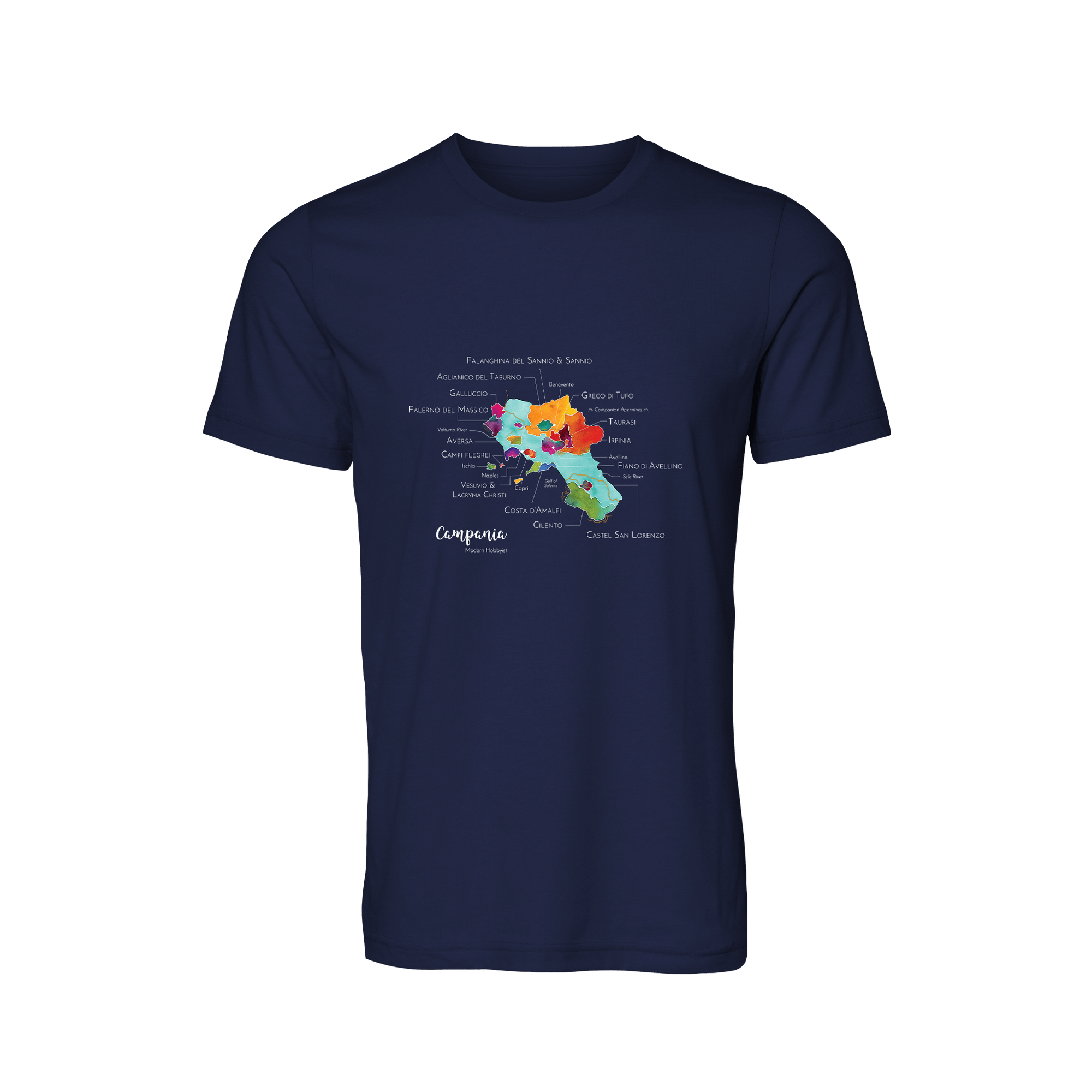 Campania Wine Map T-Shirt