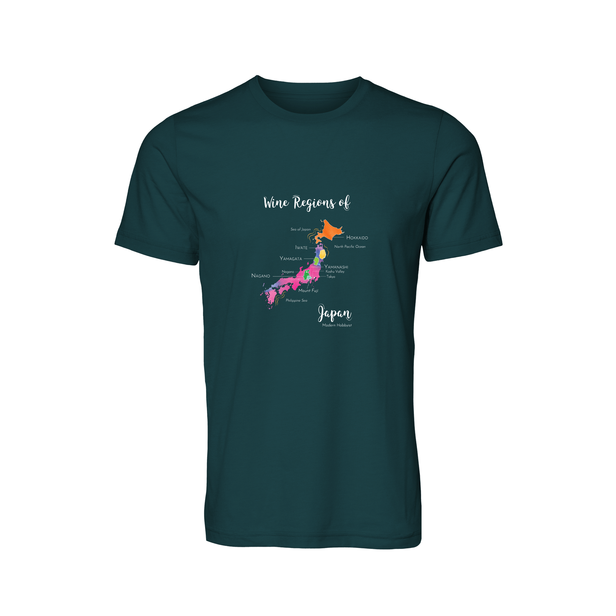 Japan Wine Map T-Shirt