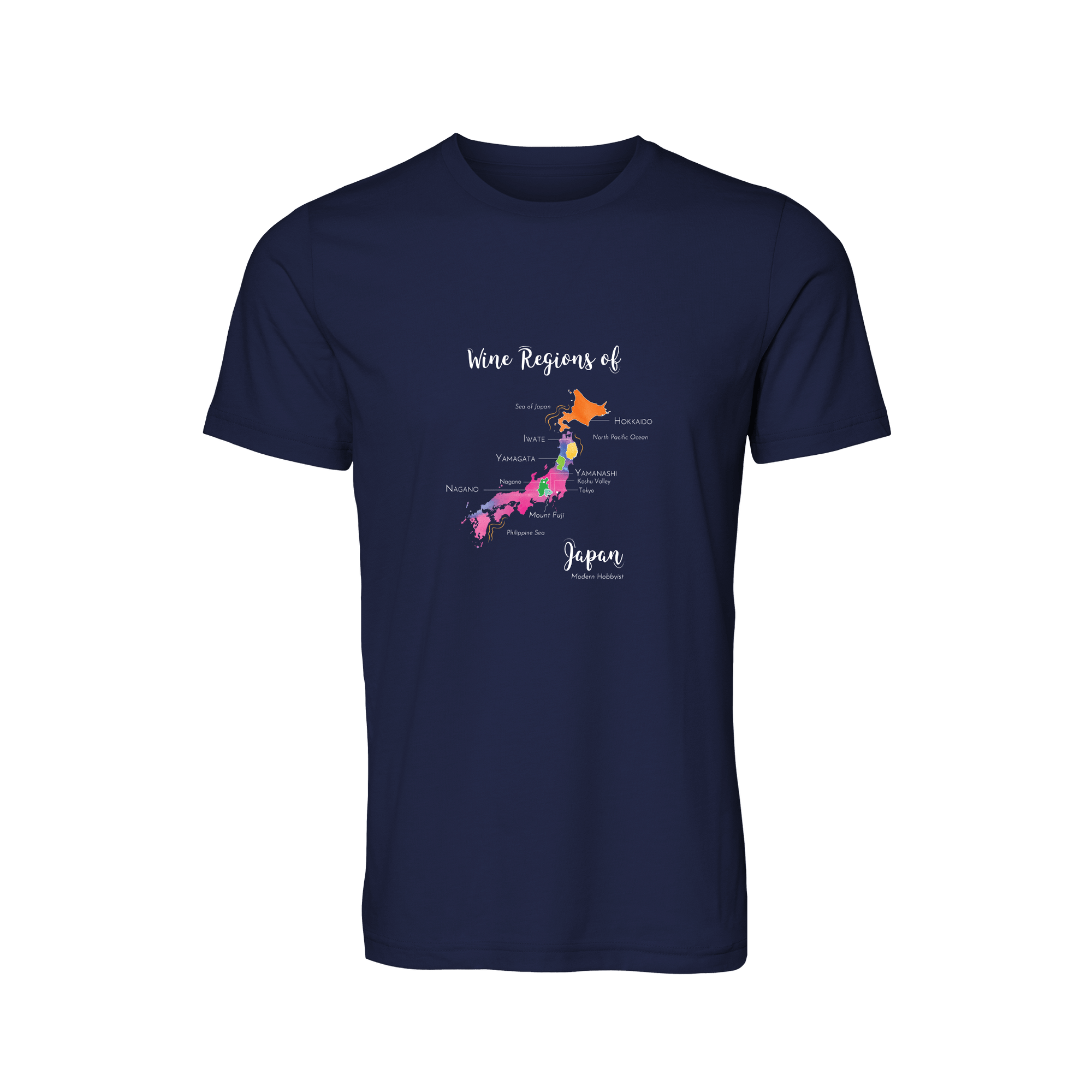 Japan Wine Map T-Shirt