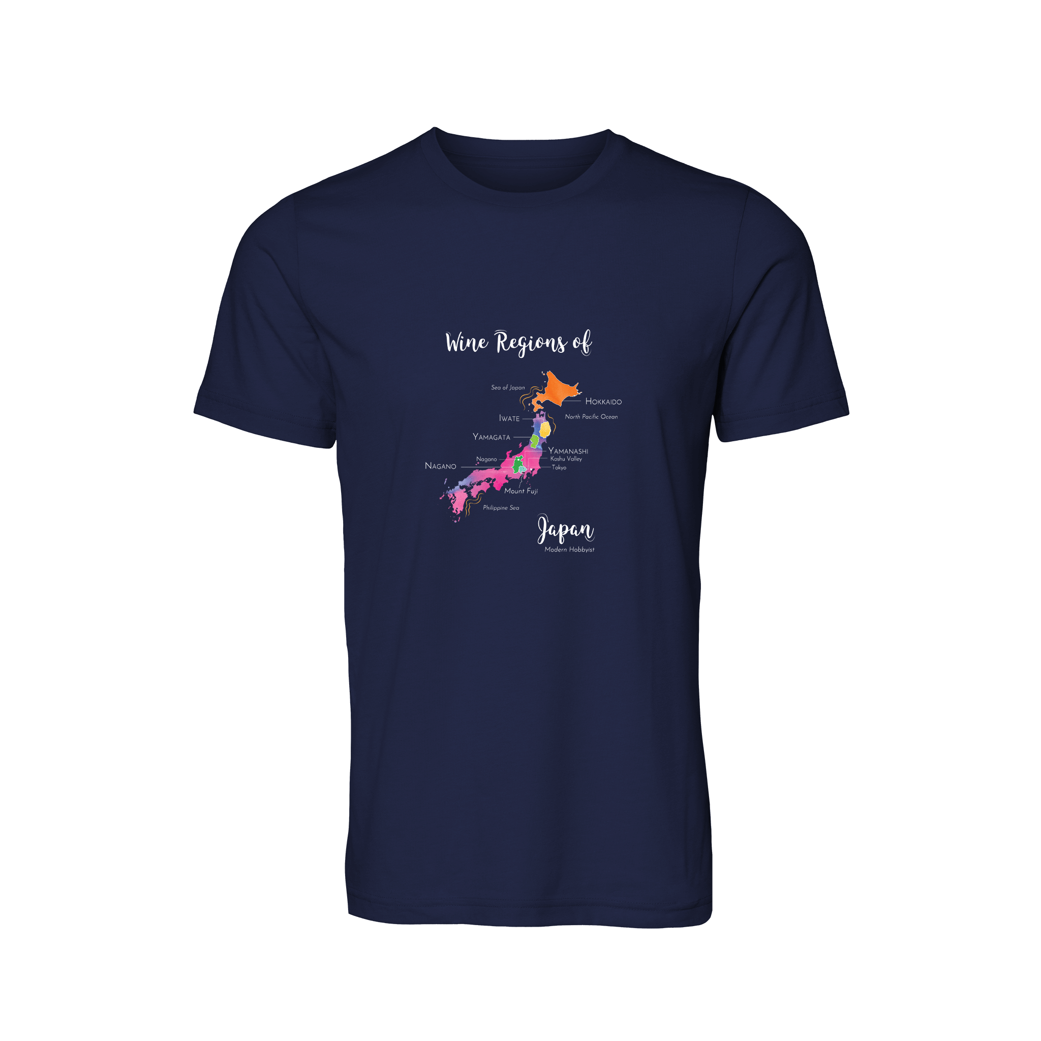 Japan Wine Map T-Shirt