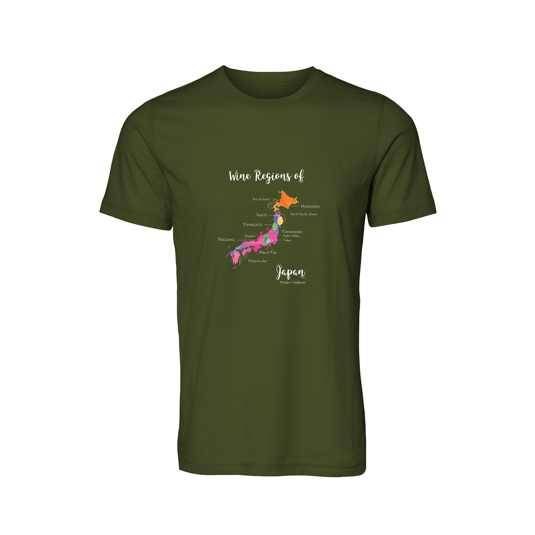 Japan Wine Map T-Shirt