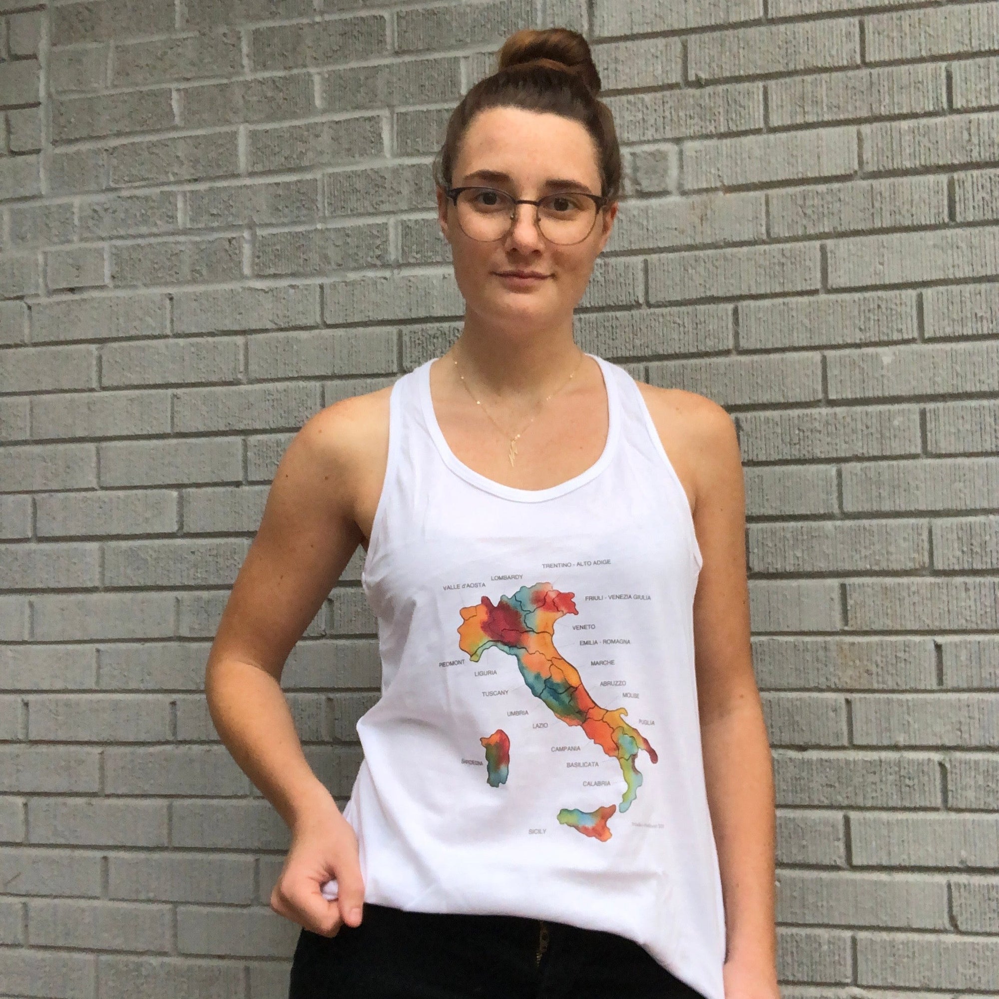 SALE! 2019 Italy Wine Map Racerback Tank