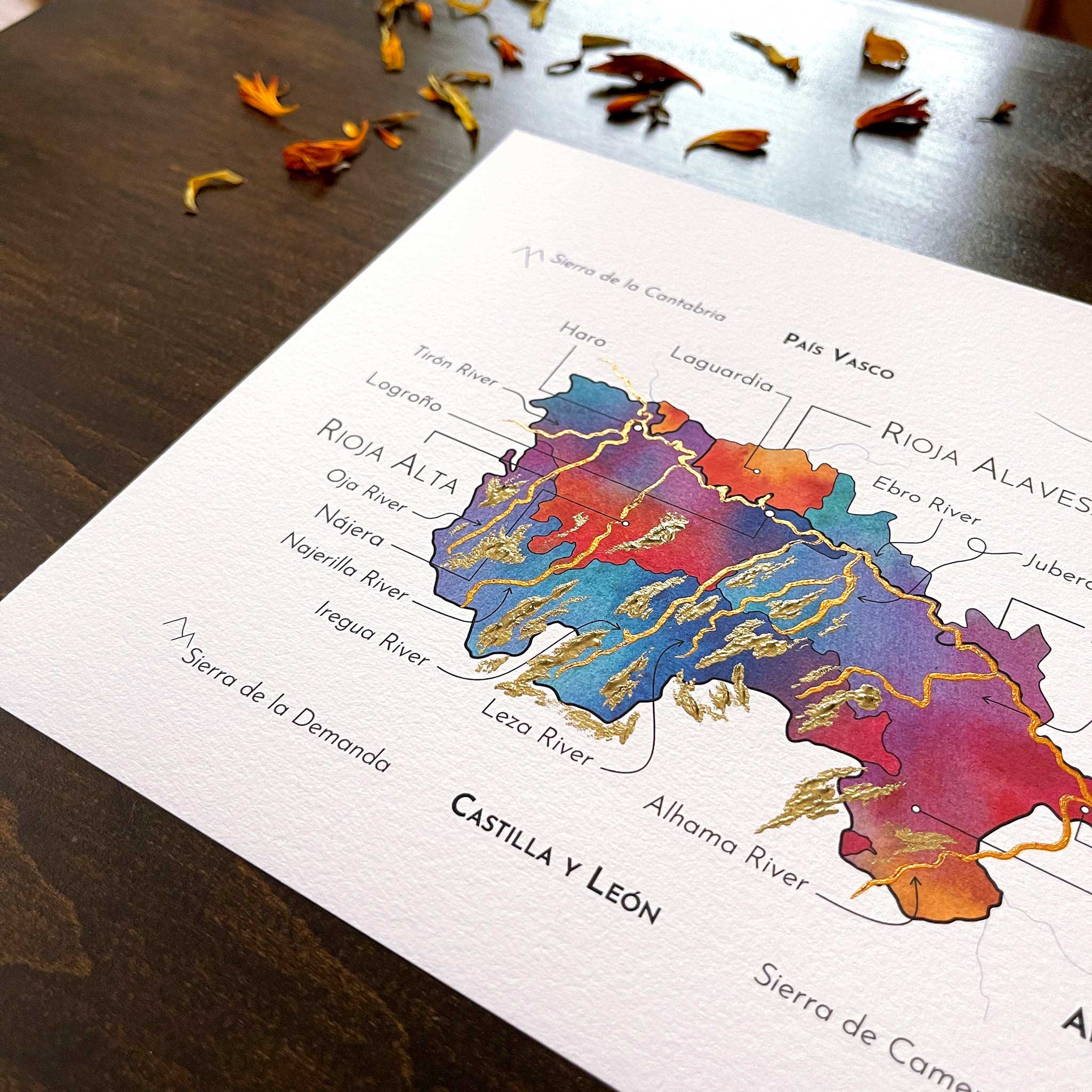 Rioja Wine Map - Print