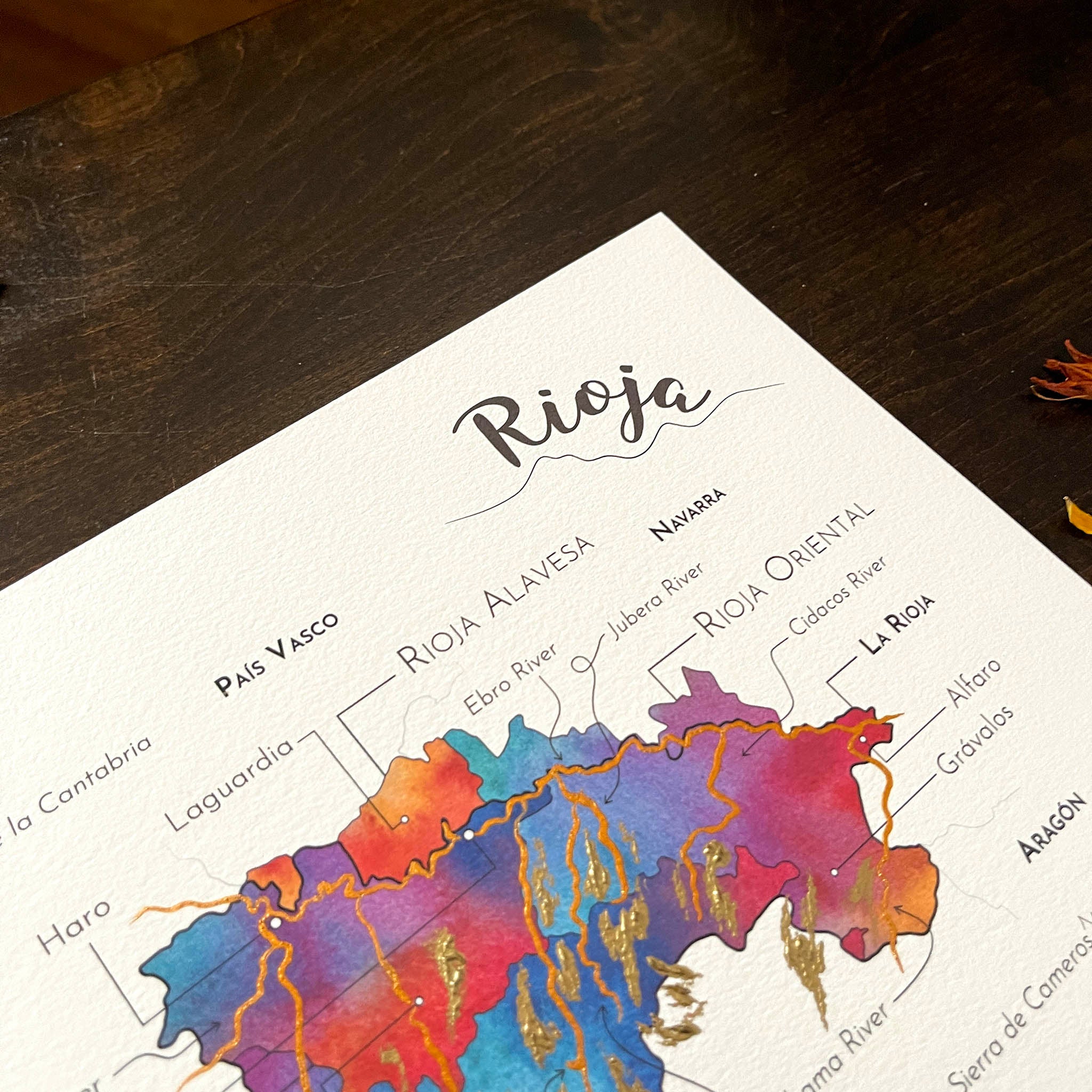 Rioja Wine Map - Print