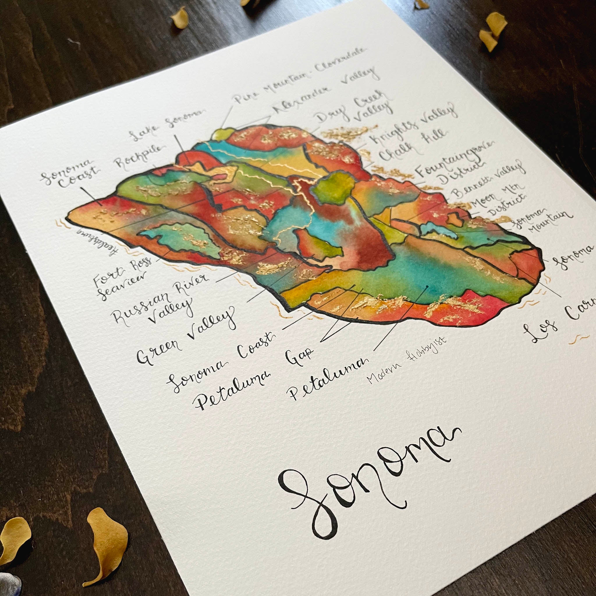 Sonoma Wine Map V2 - Original