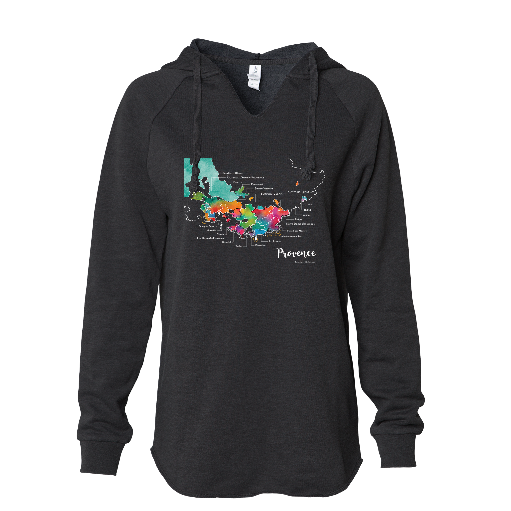 Provence Women's Wine Map Hoodie