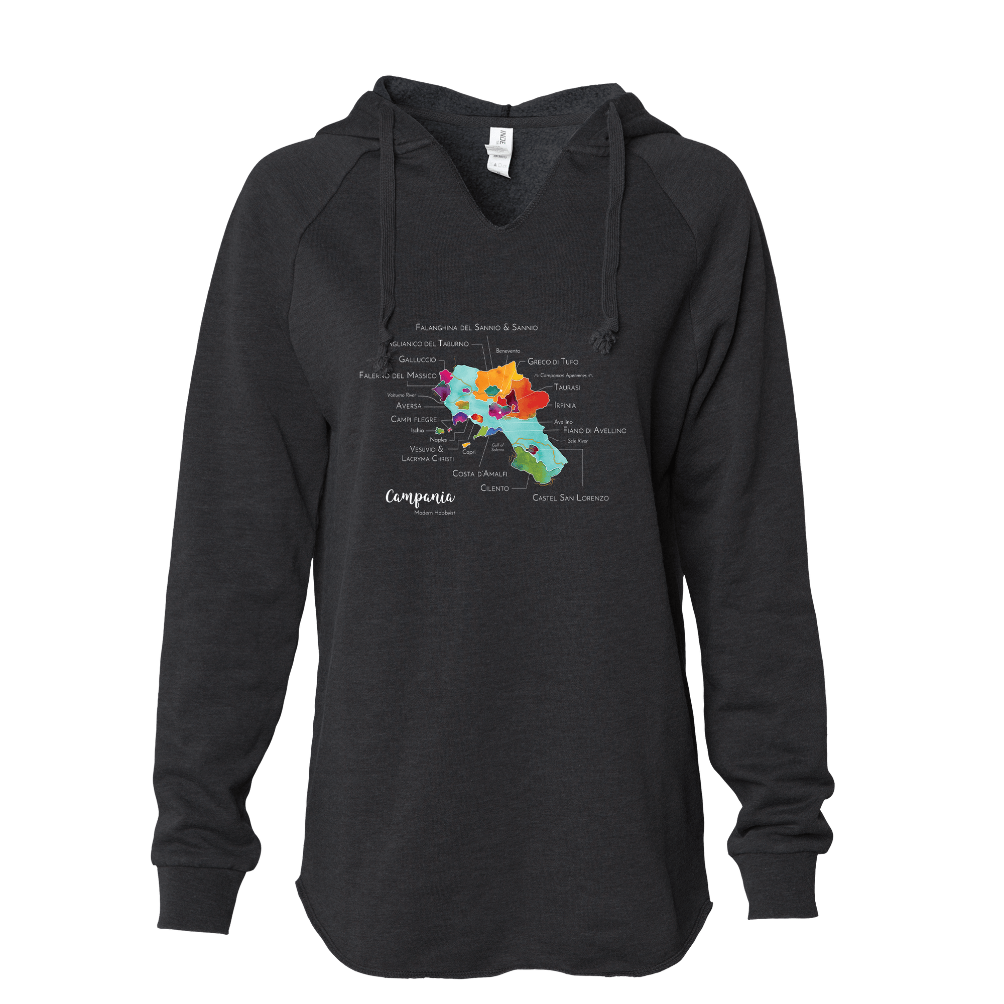 Campania Women's Wine Map Hoodie