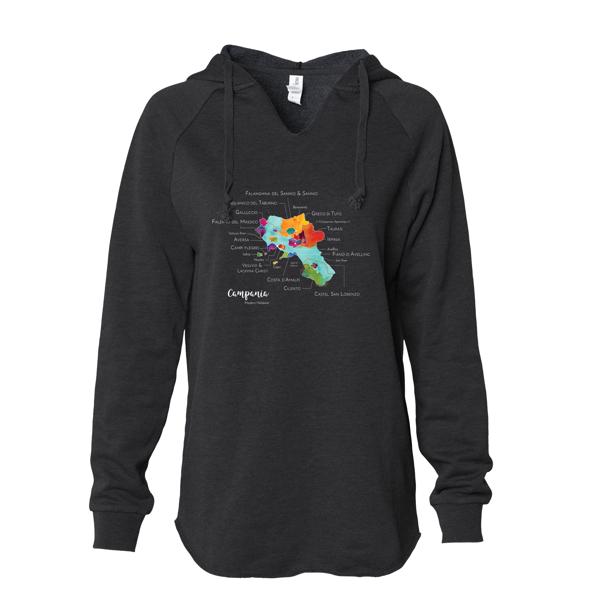 Campania Women's Wine Map Hoodie