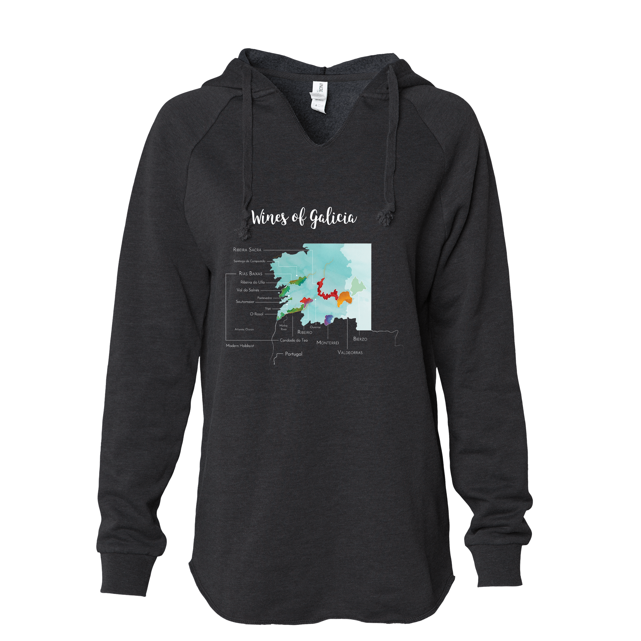 Galicia Women's Wine Map Hoodie