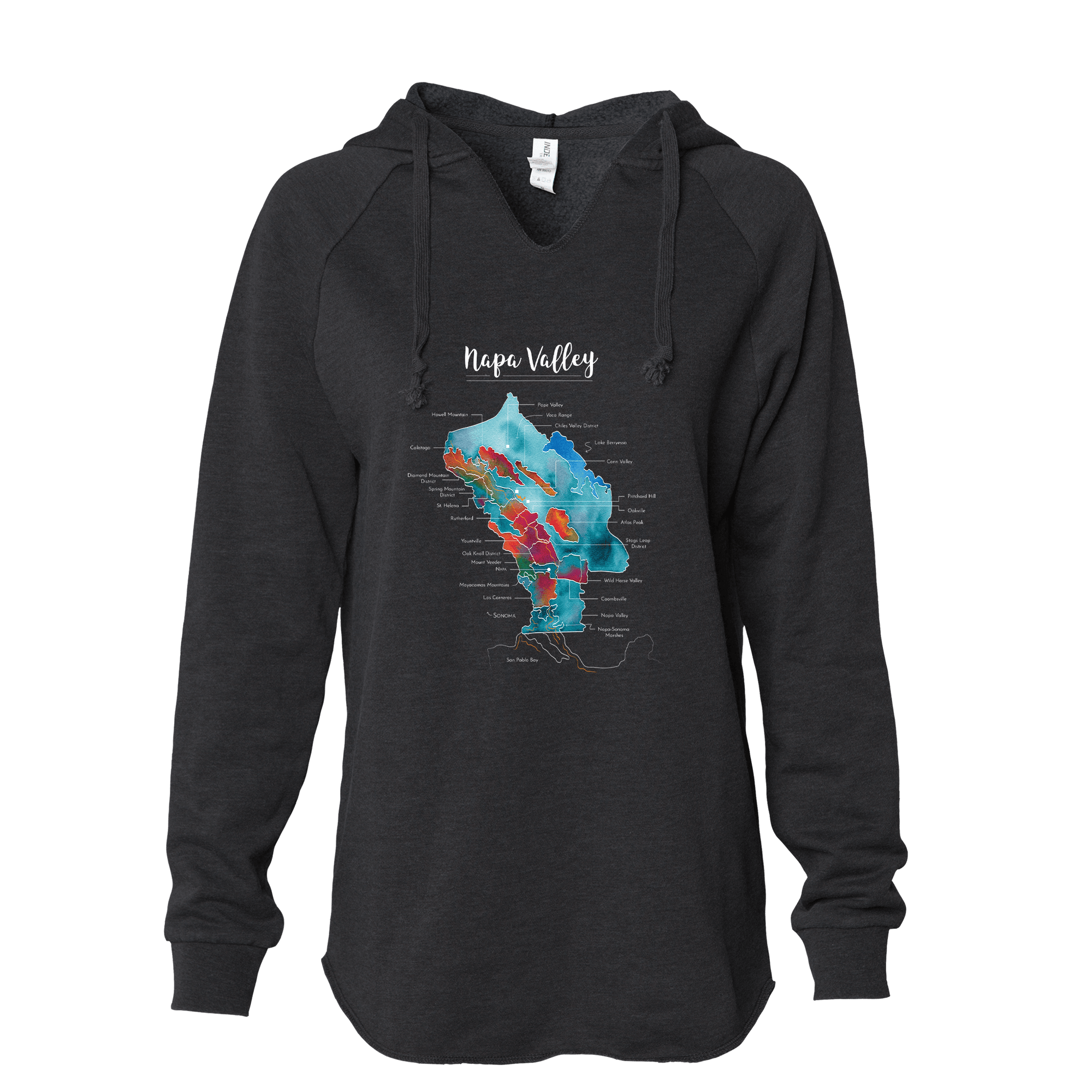 Napa Women's Wine Map Hoodie