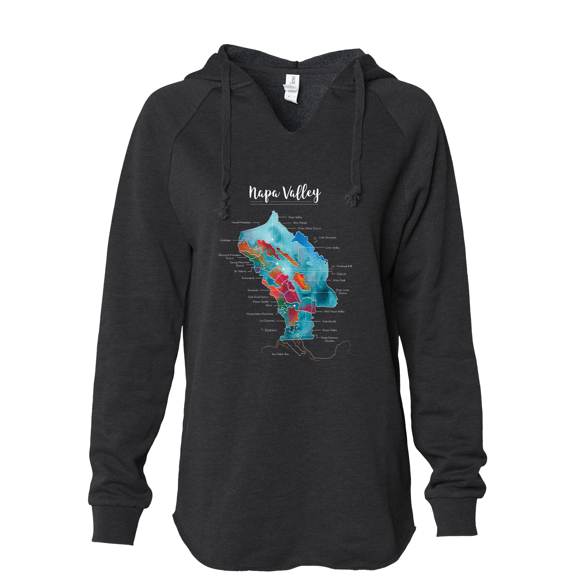Napa Women's Wine Map Hoodie