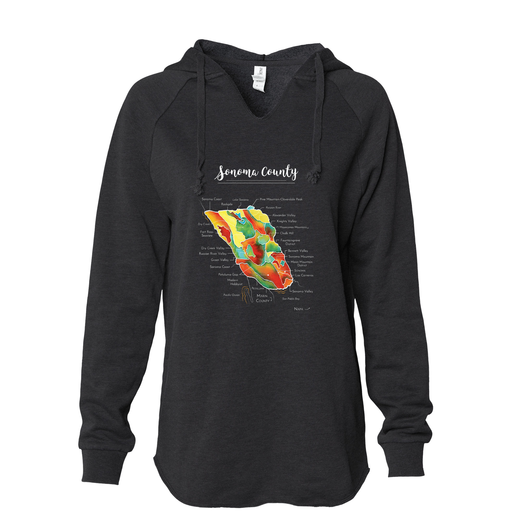 Sonoma Women's Wine Map Hoodie