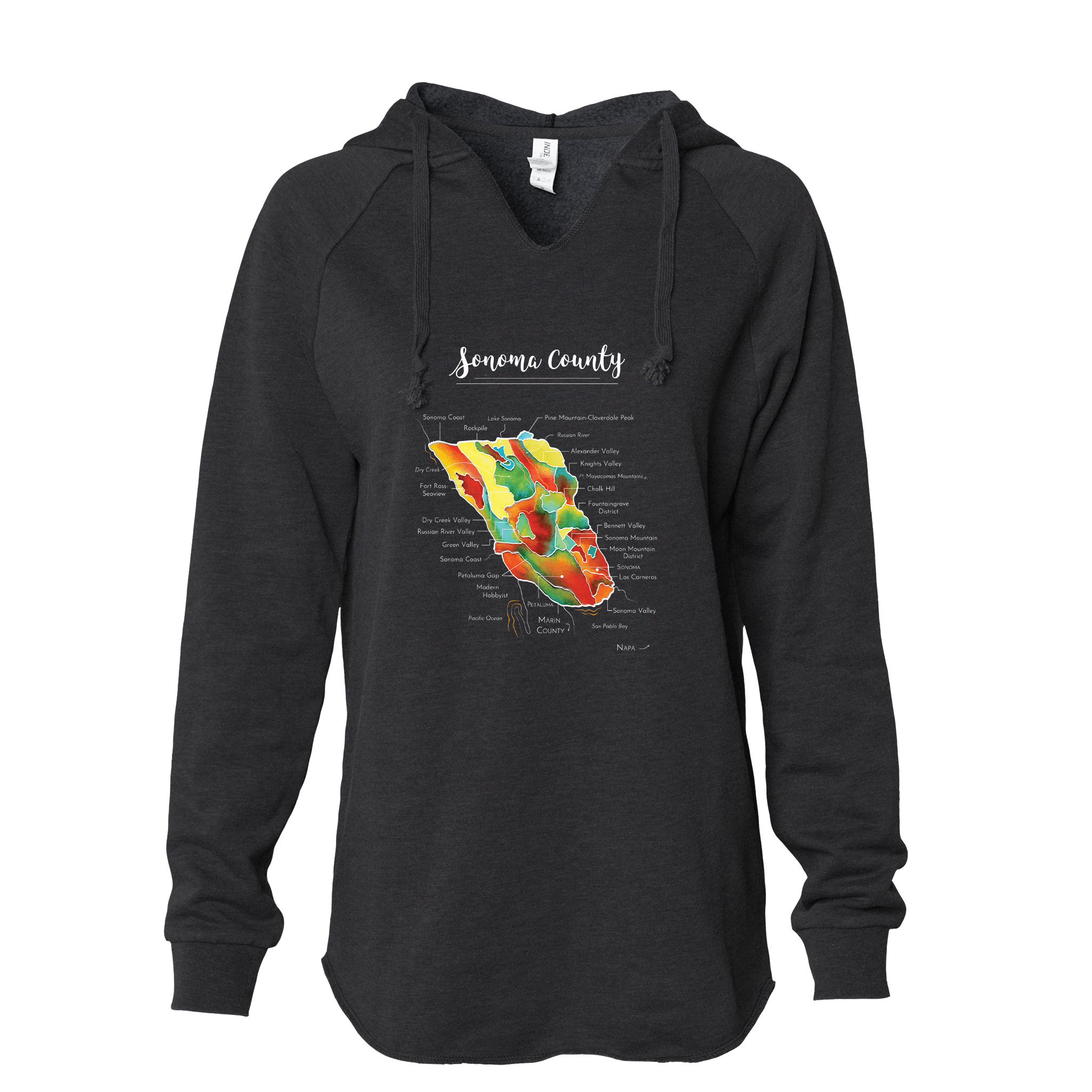 Sonoma Women's Wine Map Hoodie