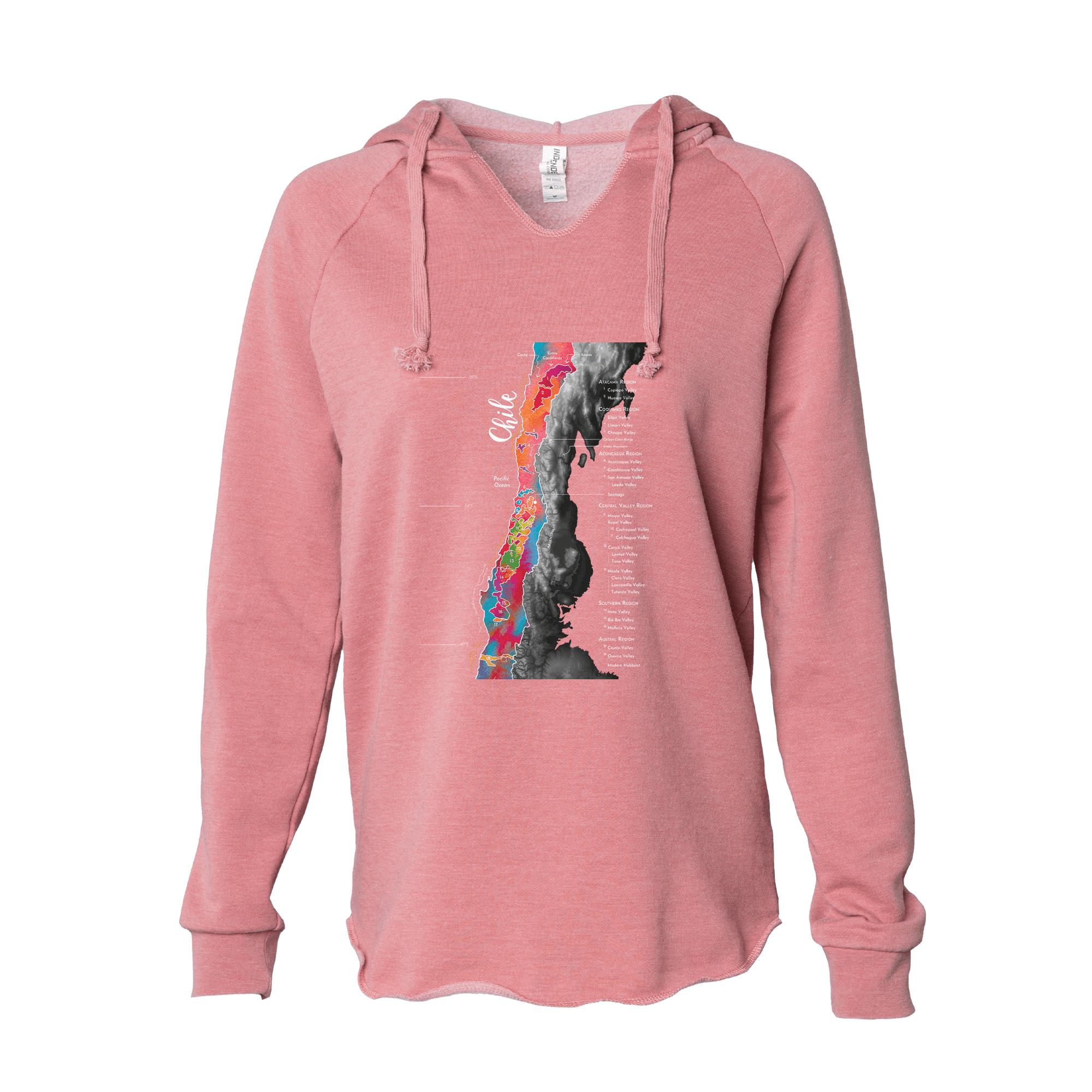 Chile Women's Wine Map Hoodie