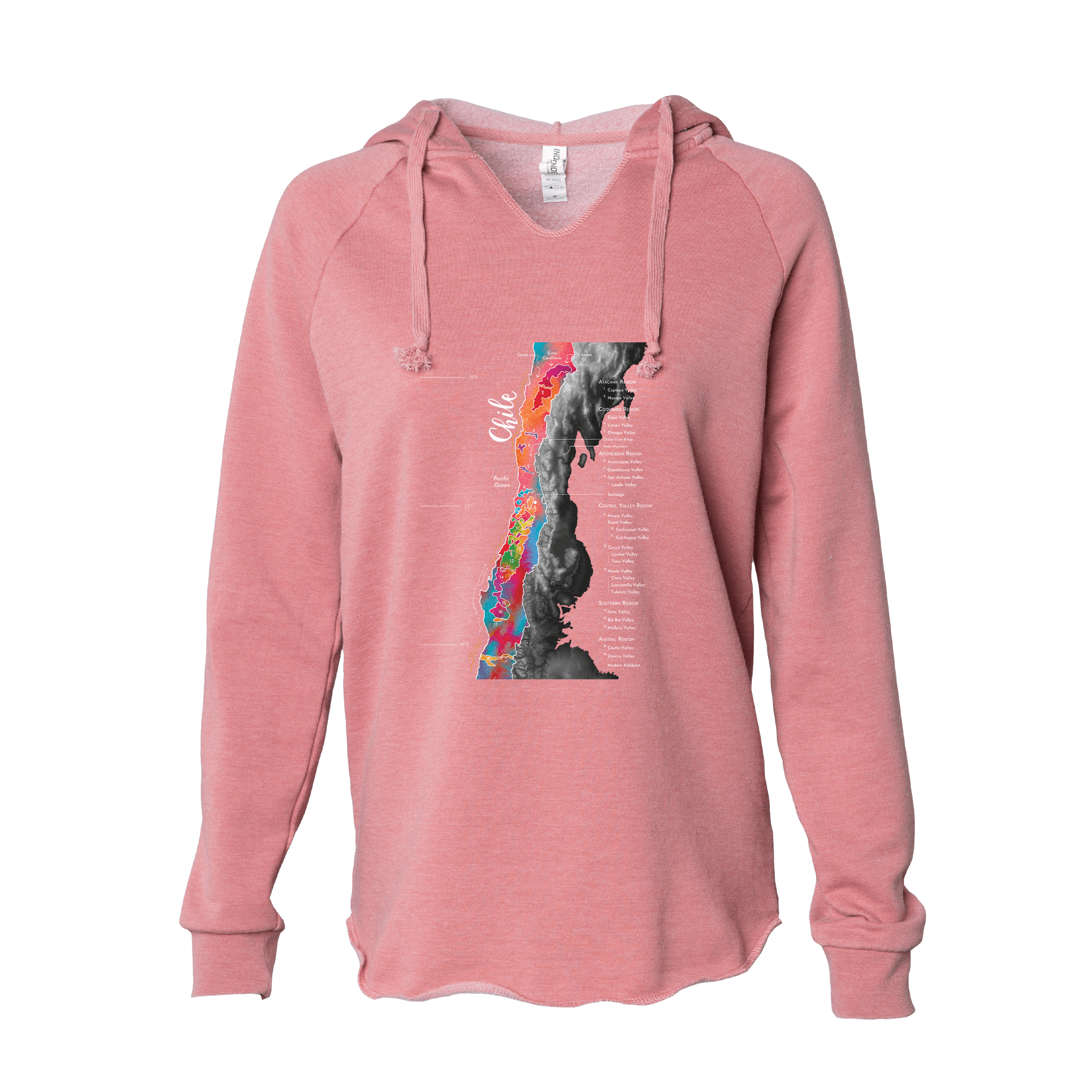 Chile Women's Wine Map Hoodie