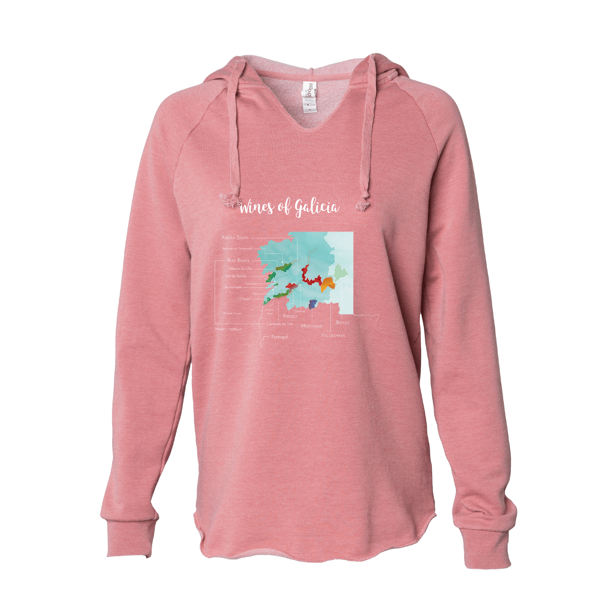 Galicia Women's Wine Map Hoodie