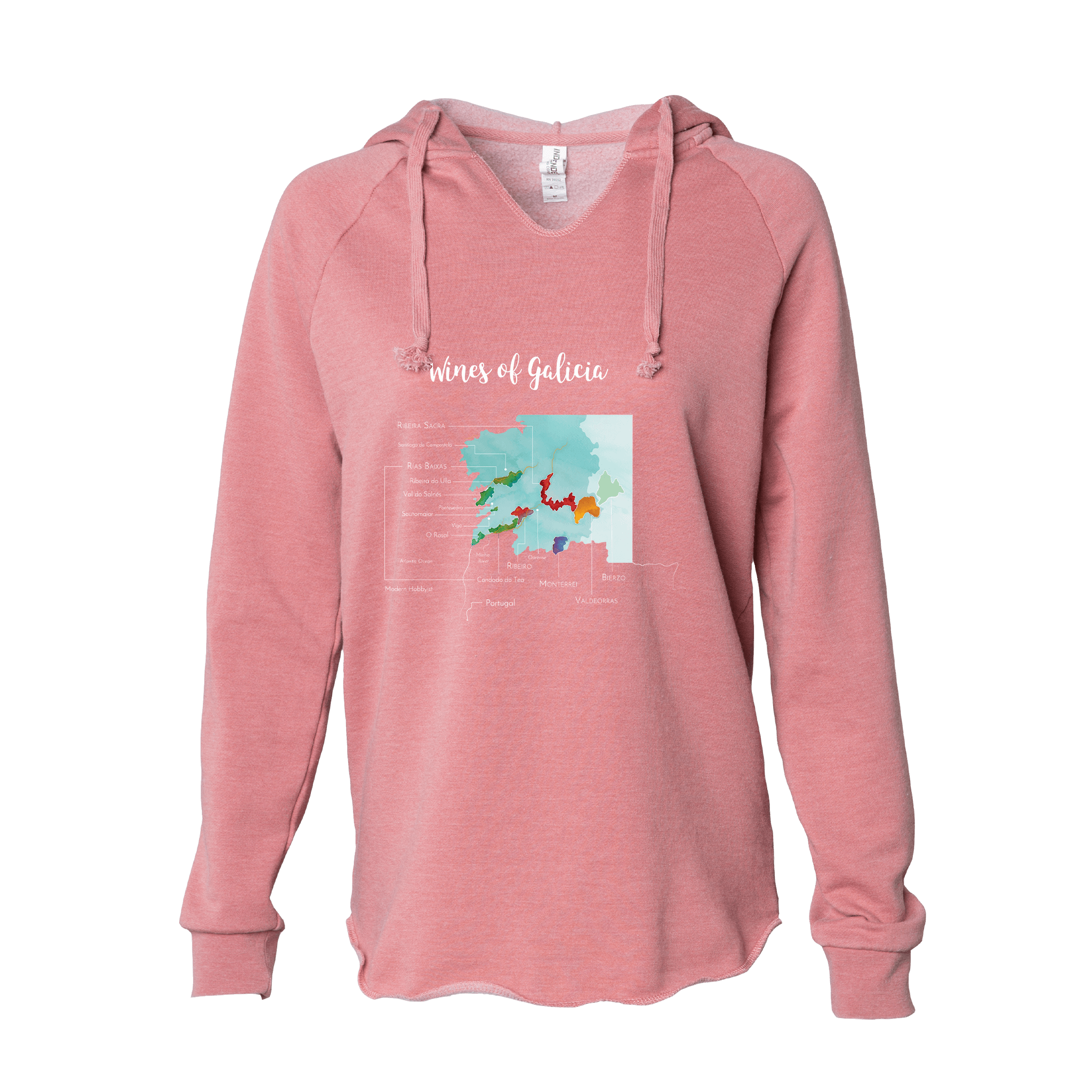 Galicia Women's Wine Map Hoodie