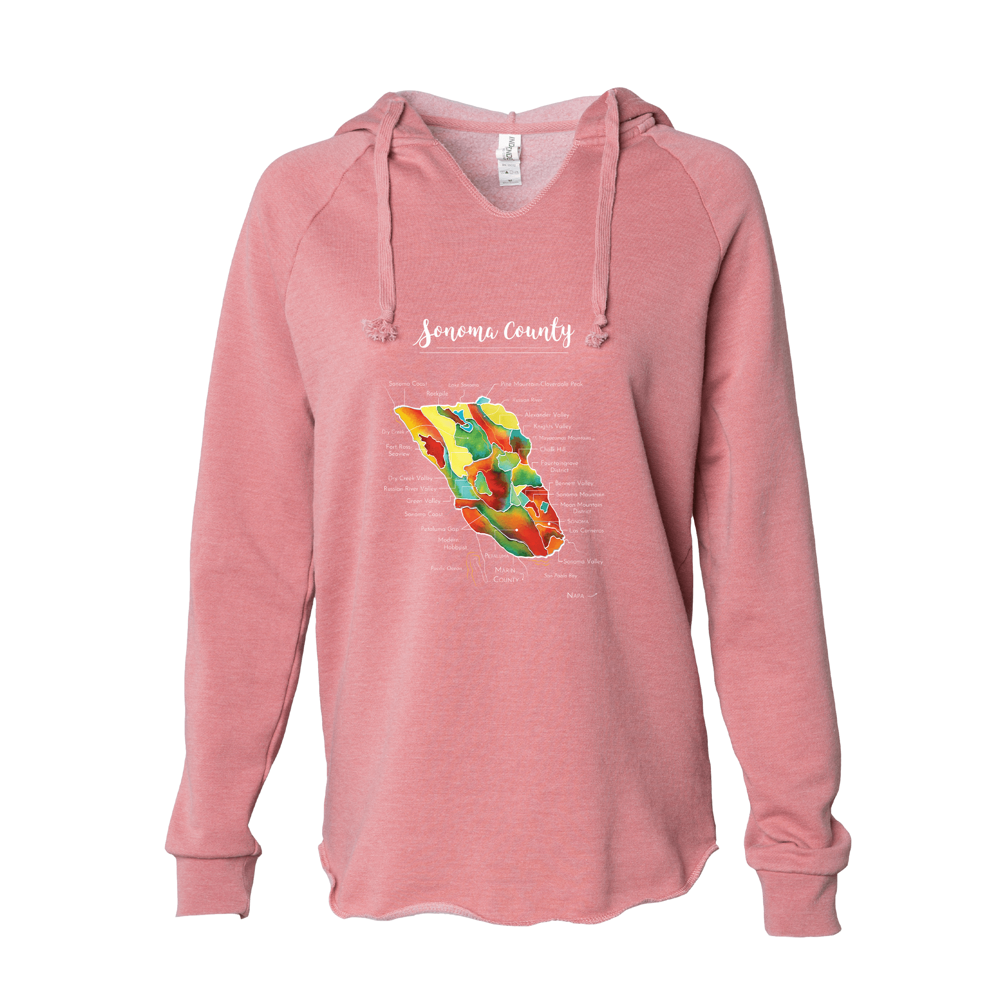 Sonoma Women's Wine Map Hoodie