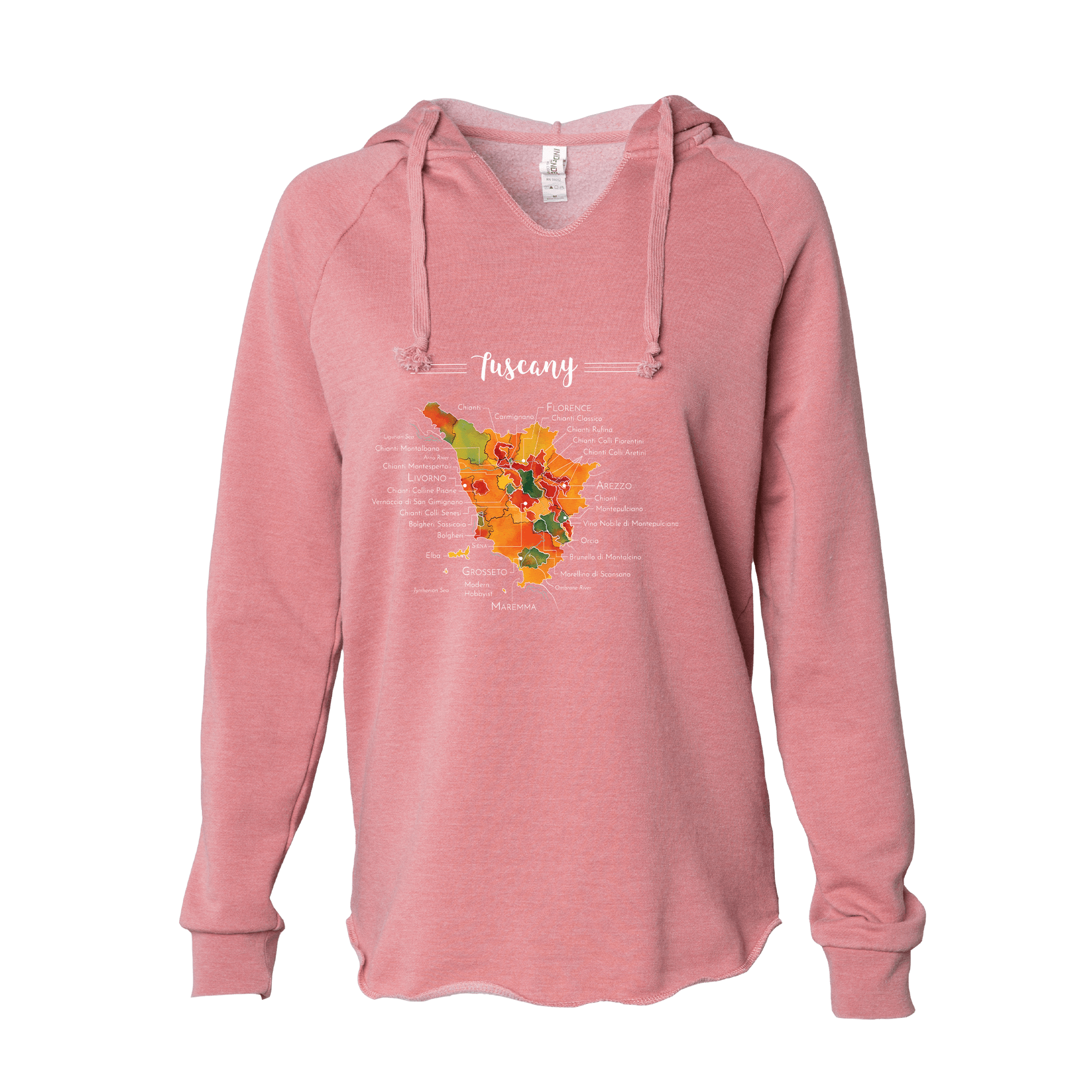 Tuscany Women's Wine Map Hoodie