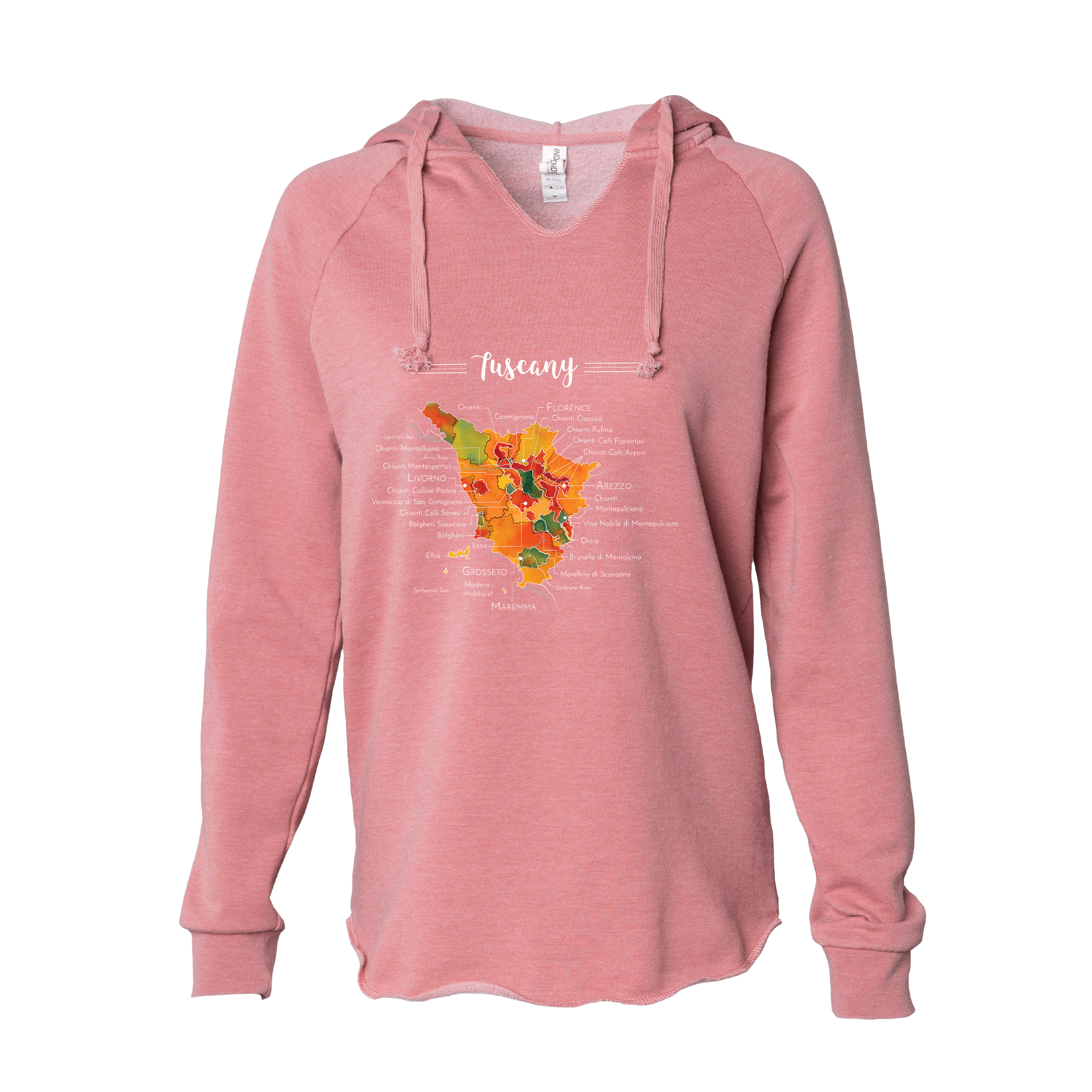 Tuscany Women's Wine Map Hoodie