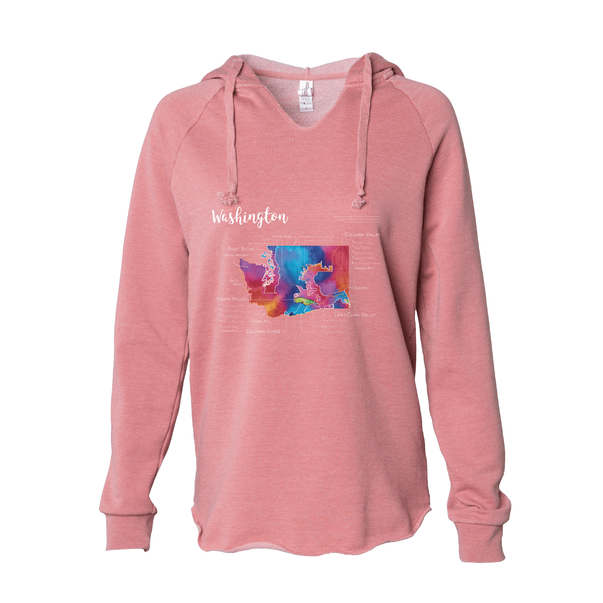 Washington Women's Wine Map Hoodie