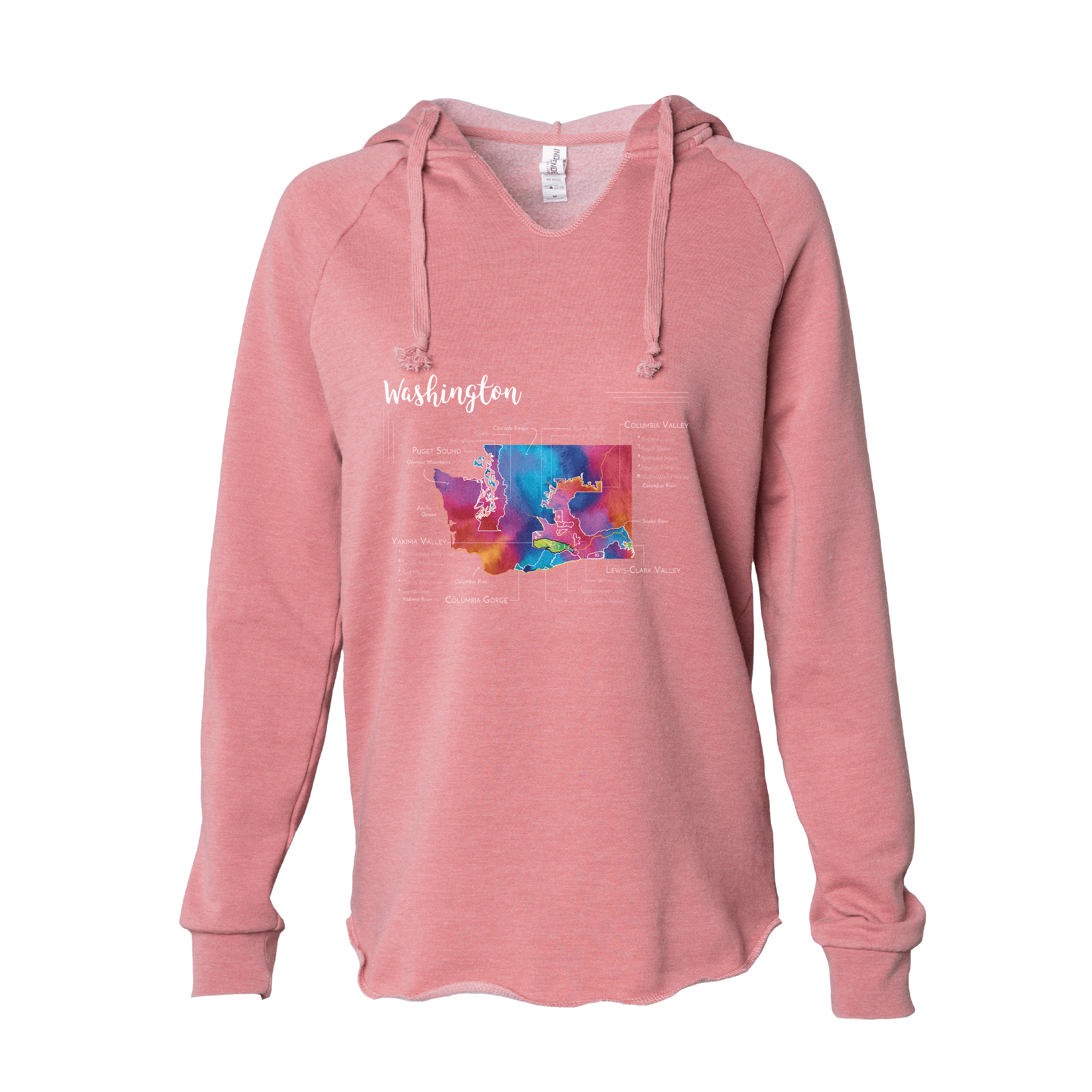 Washington Women's Wine Map Hoodie