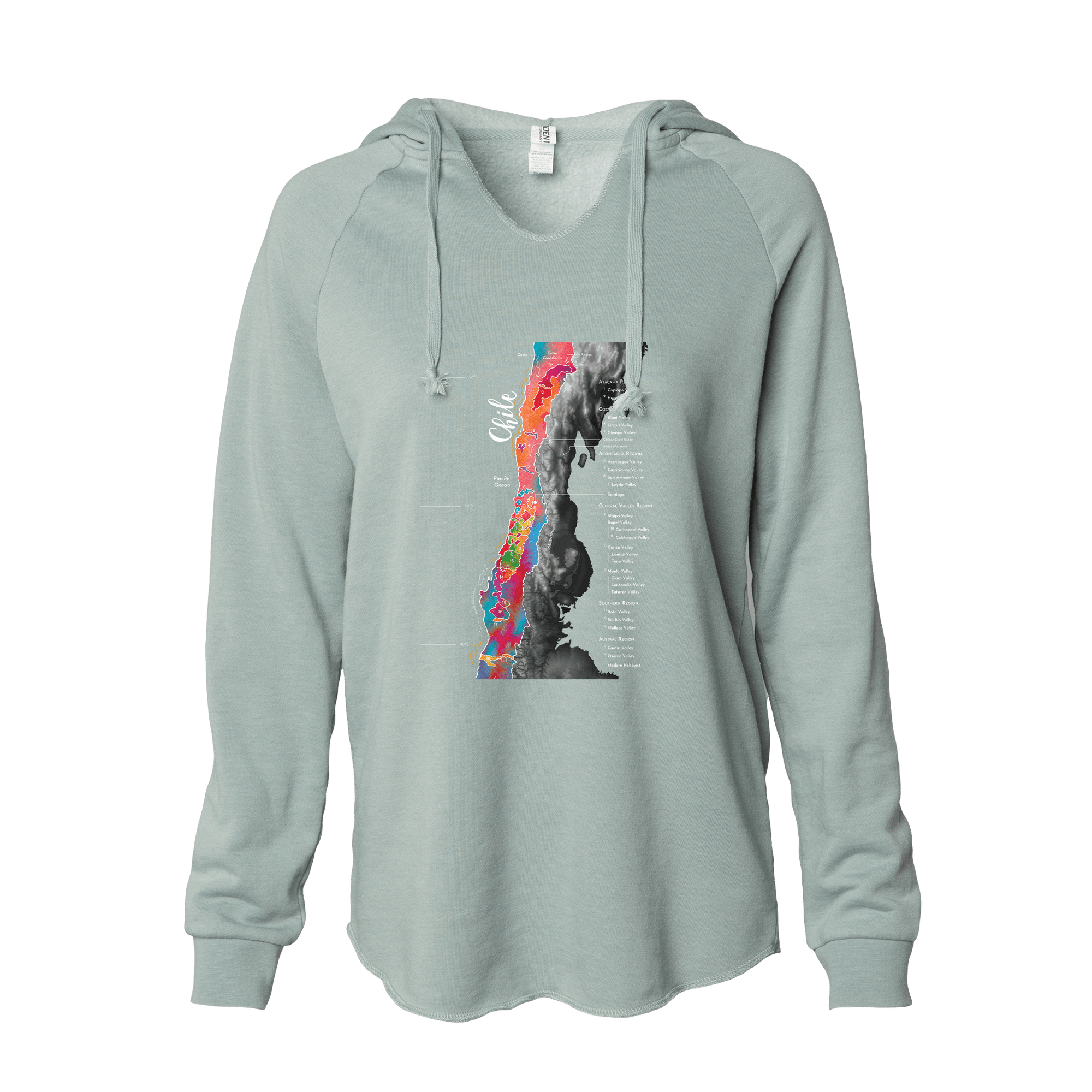 Chile Women's Wine Map Hoodie