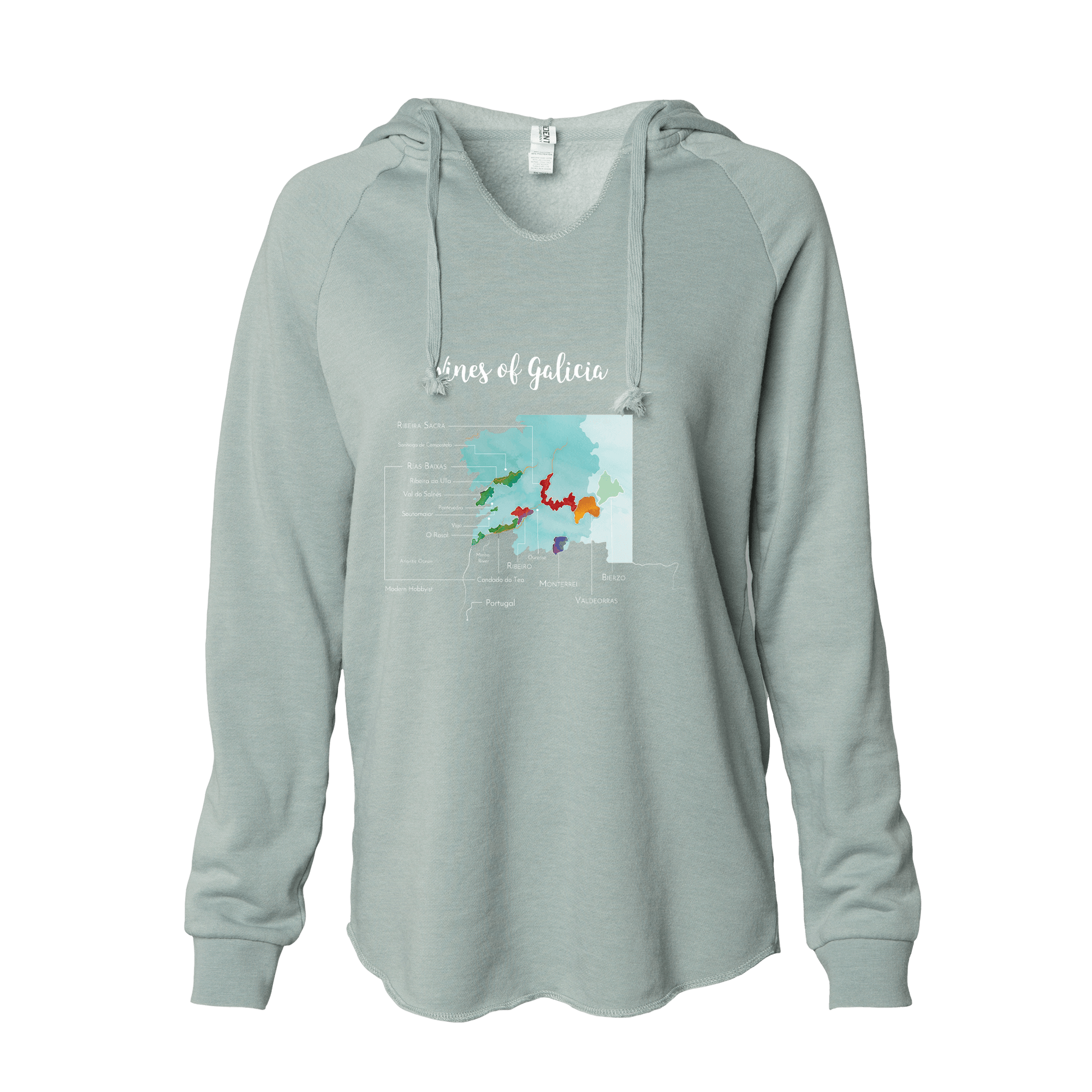 Galicia Women's Wine Map Hoodie