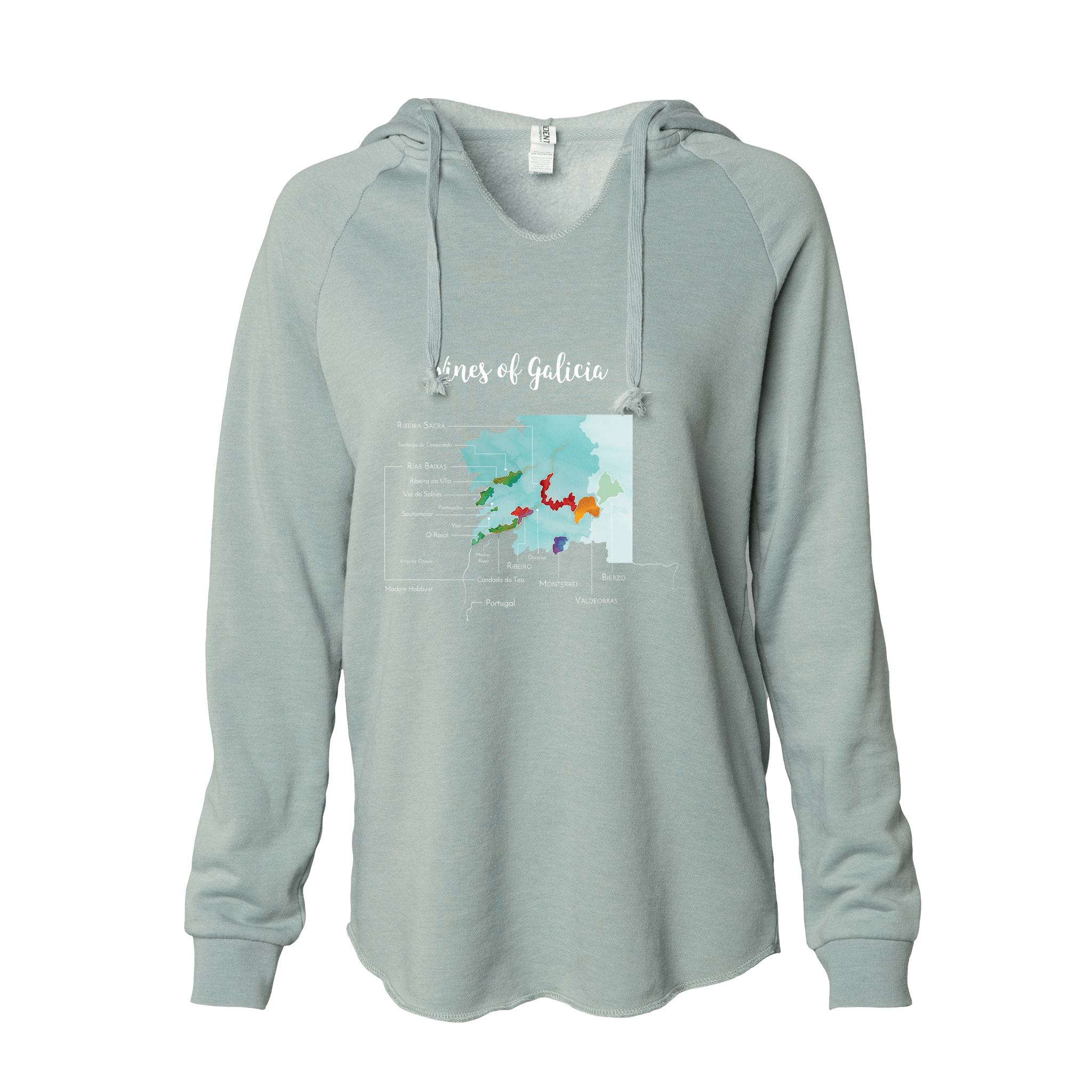 Galicia Women's Wine Map Hoodie