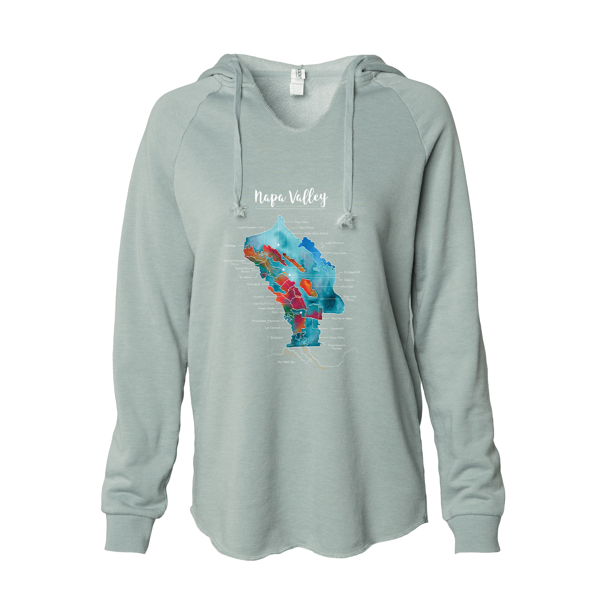 Napa Women's Wine Map Hoodie