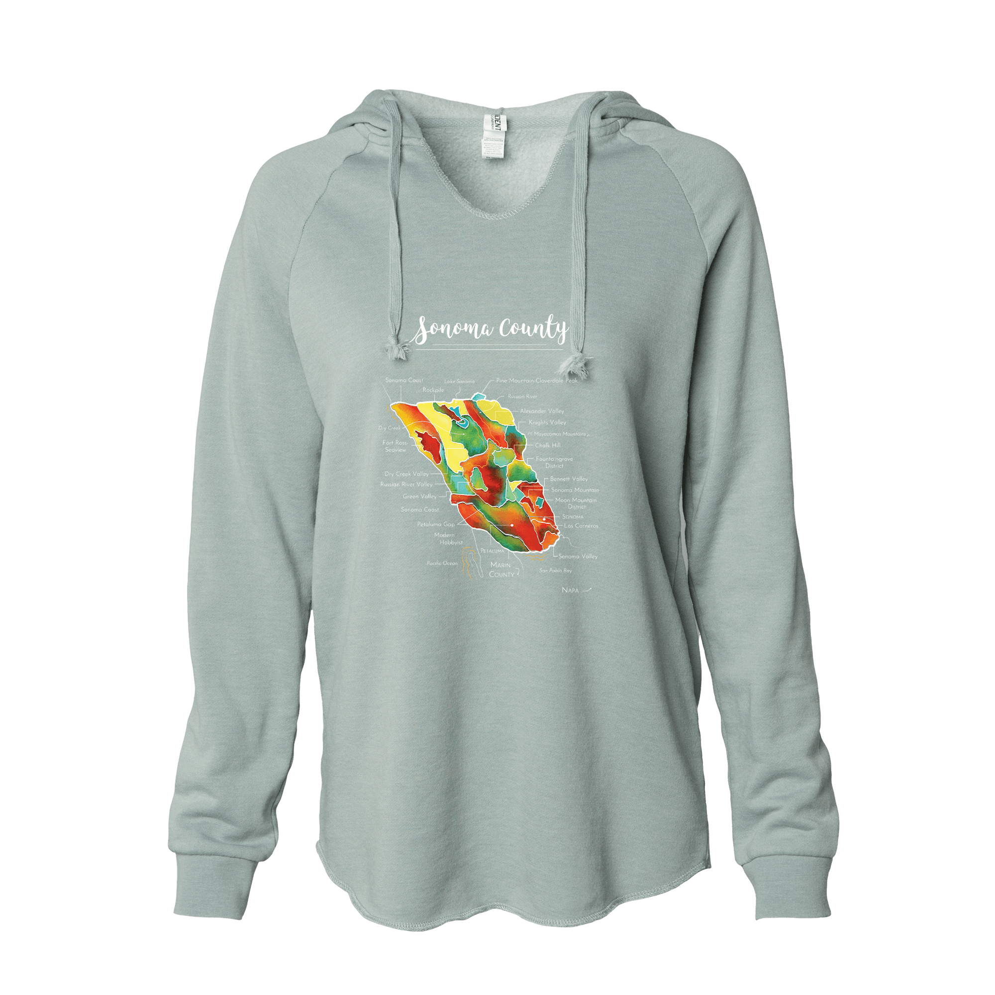 Sonoma Women's Wine Map Hoodie