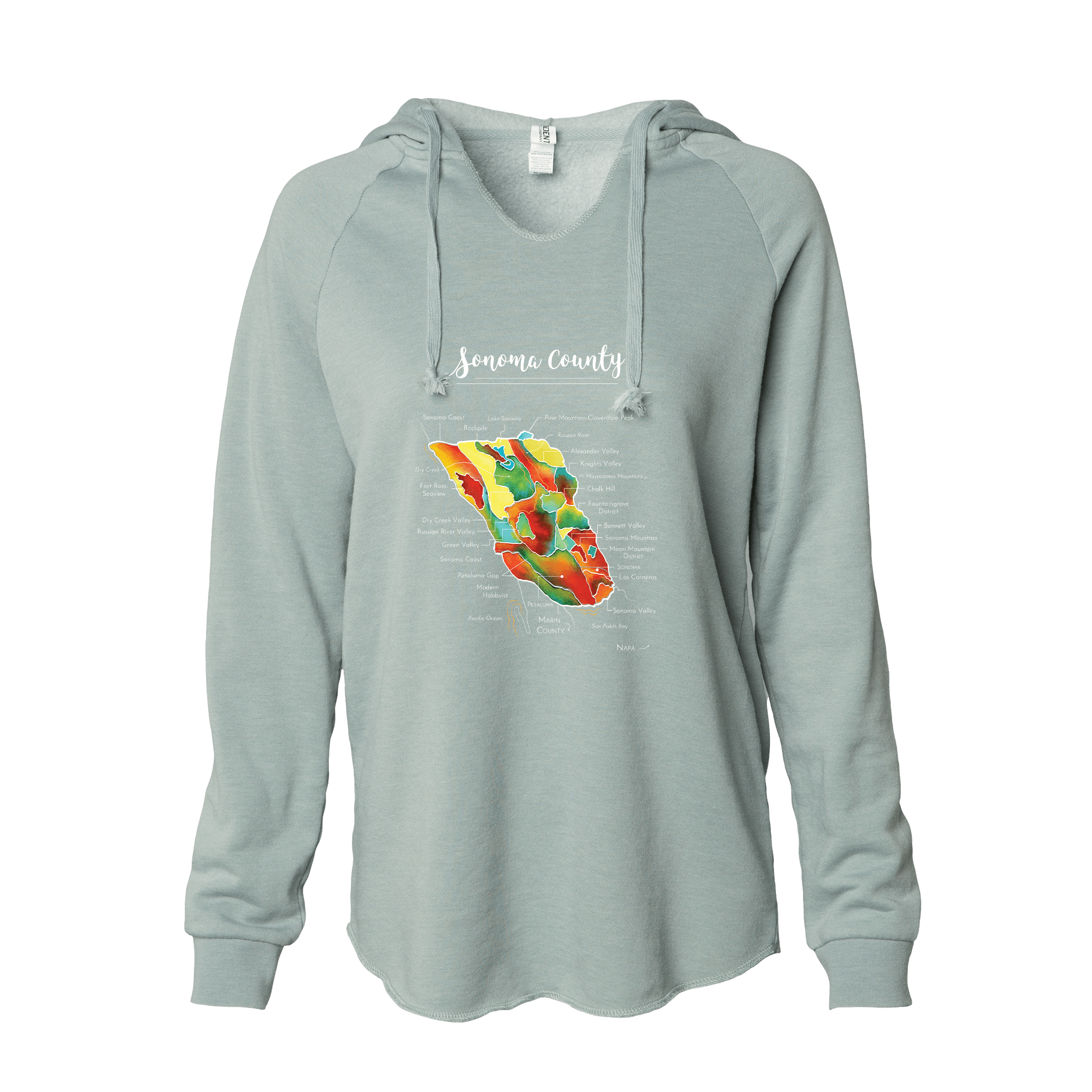 Sonoma Women's Wine Map Hoodie