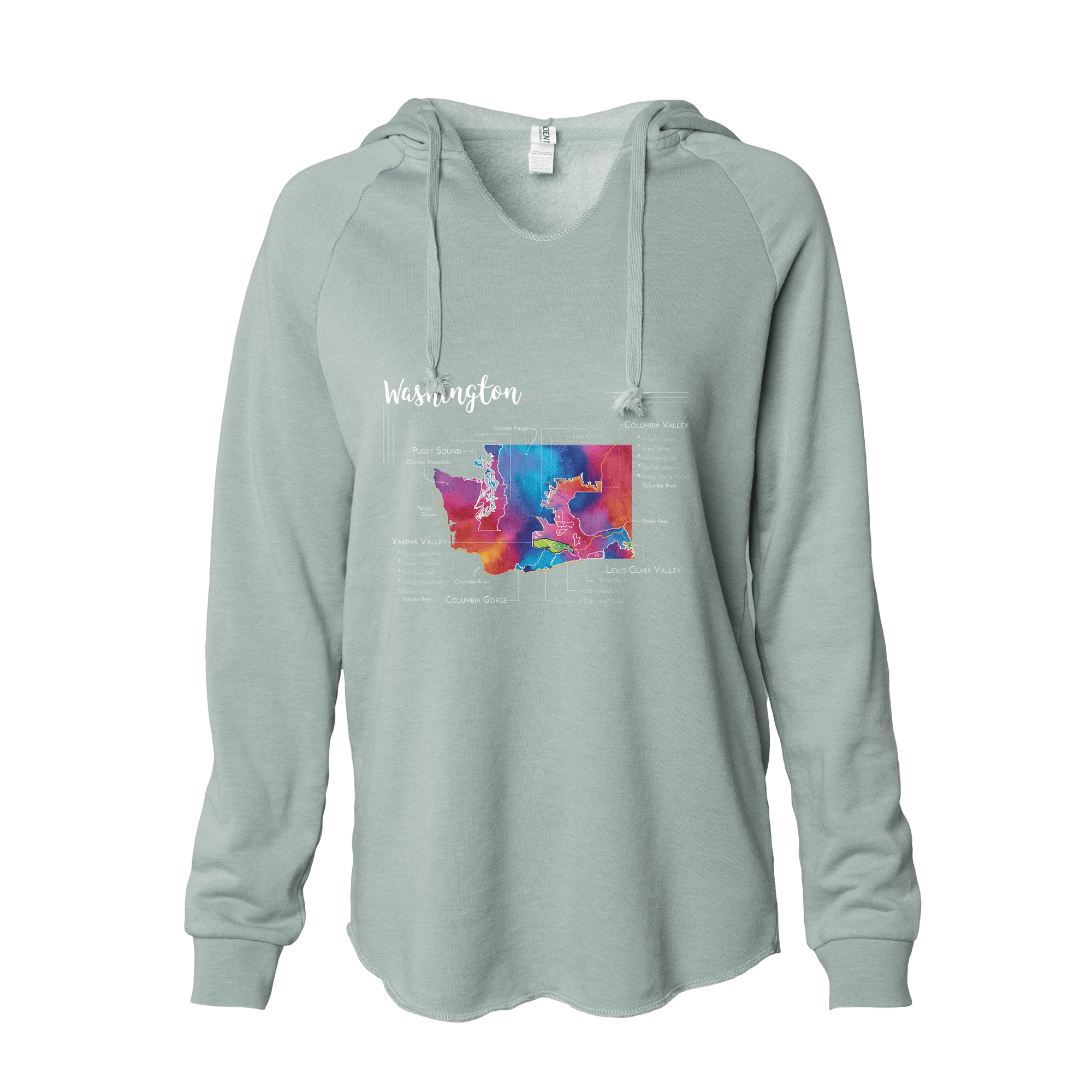 Washington Women's Wine Map Hoodie