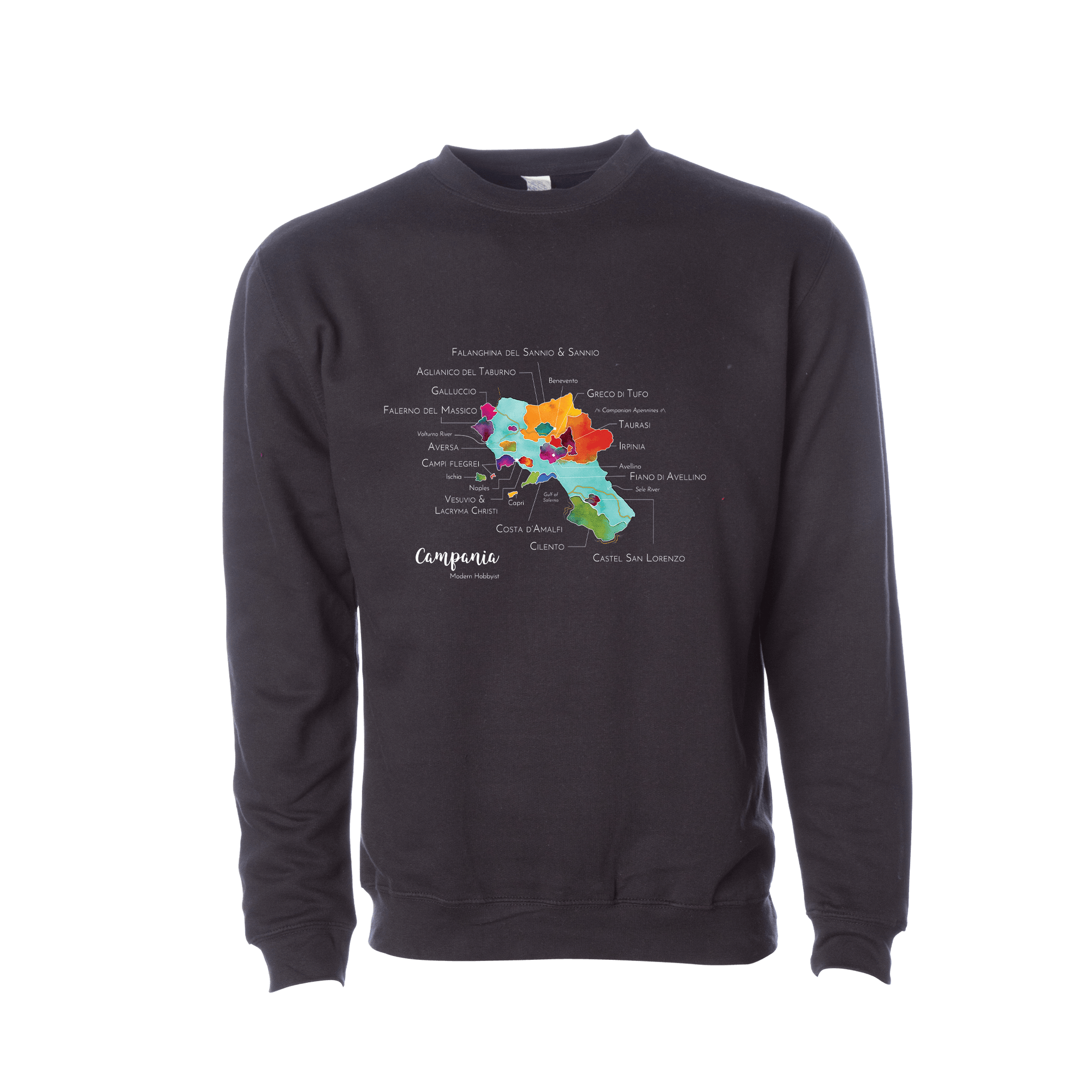 Campania Wine Map Crewneck Sweatshirt