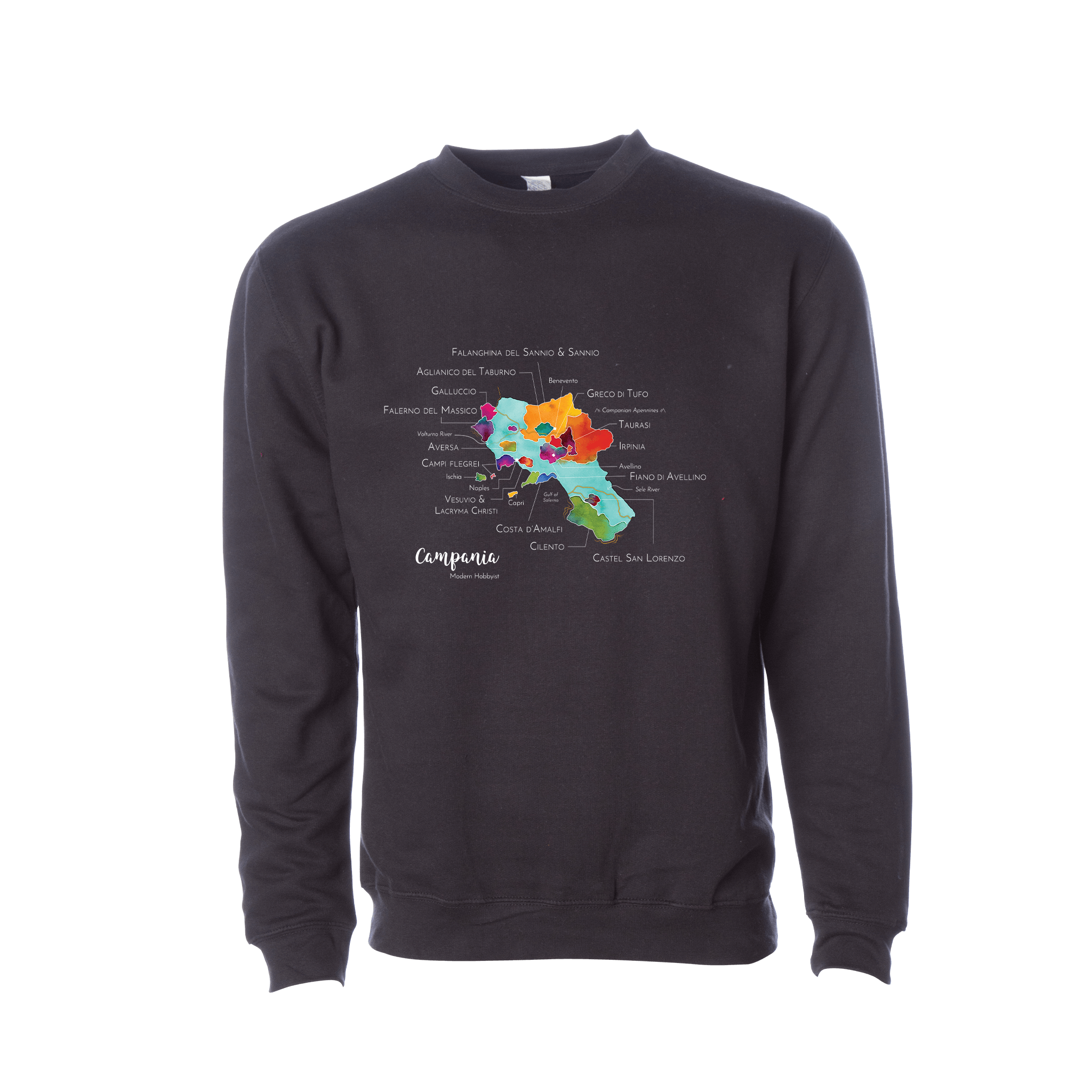 Campania Wine Map Crewneck Sweatshirt